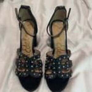 Sam Edelman Yasha Leather Heeled Sandals NWOB